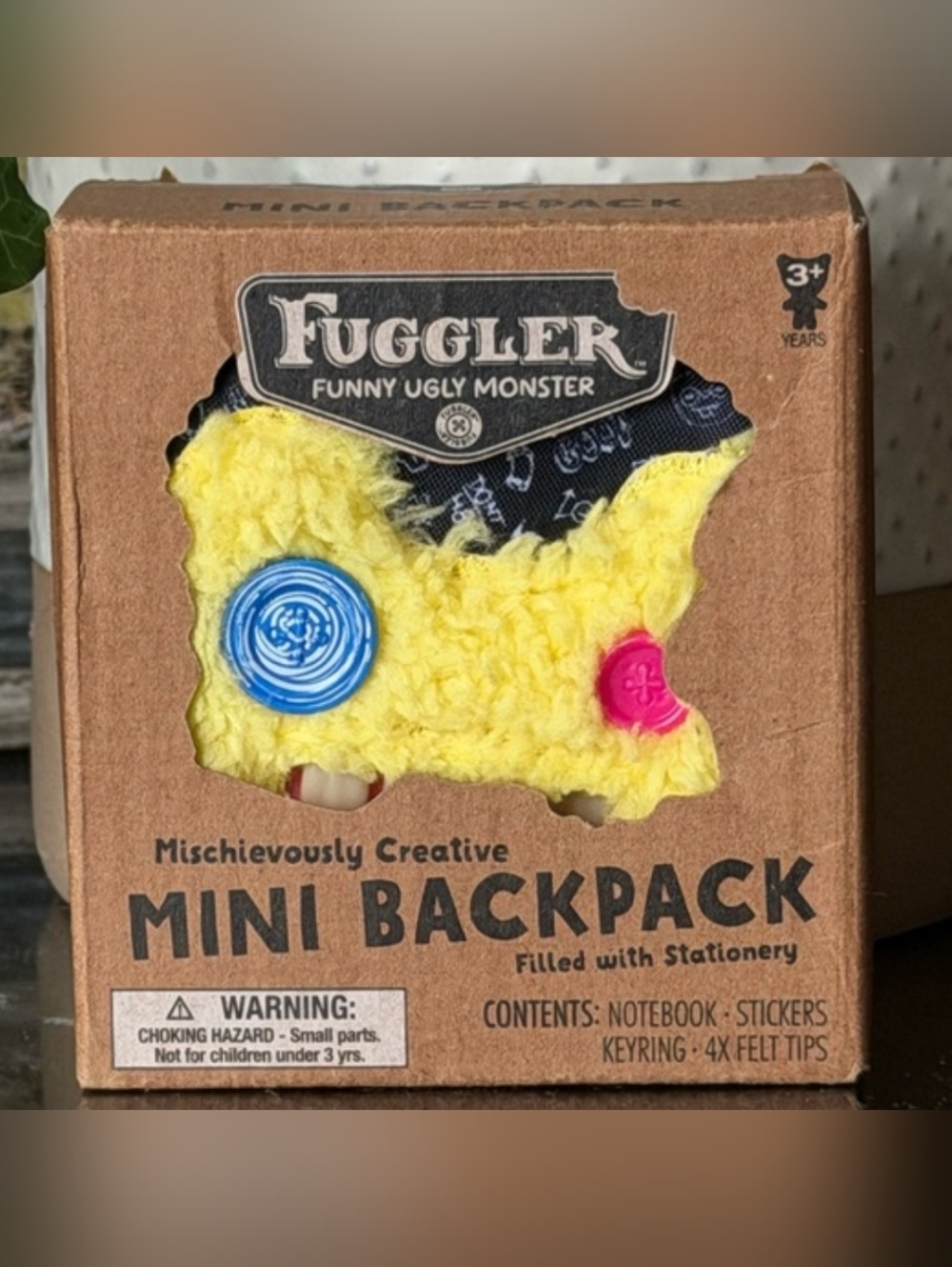 💜3/$25 Fuggler Funny Ugly Monster Yellow Mini Backpack Keychain